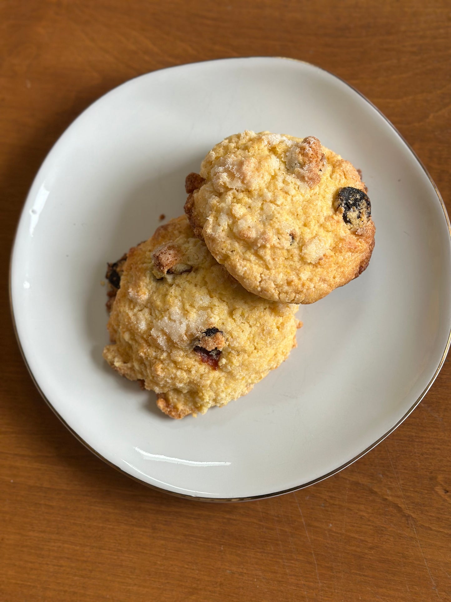 Cherry Cornmeal Scone