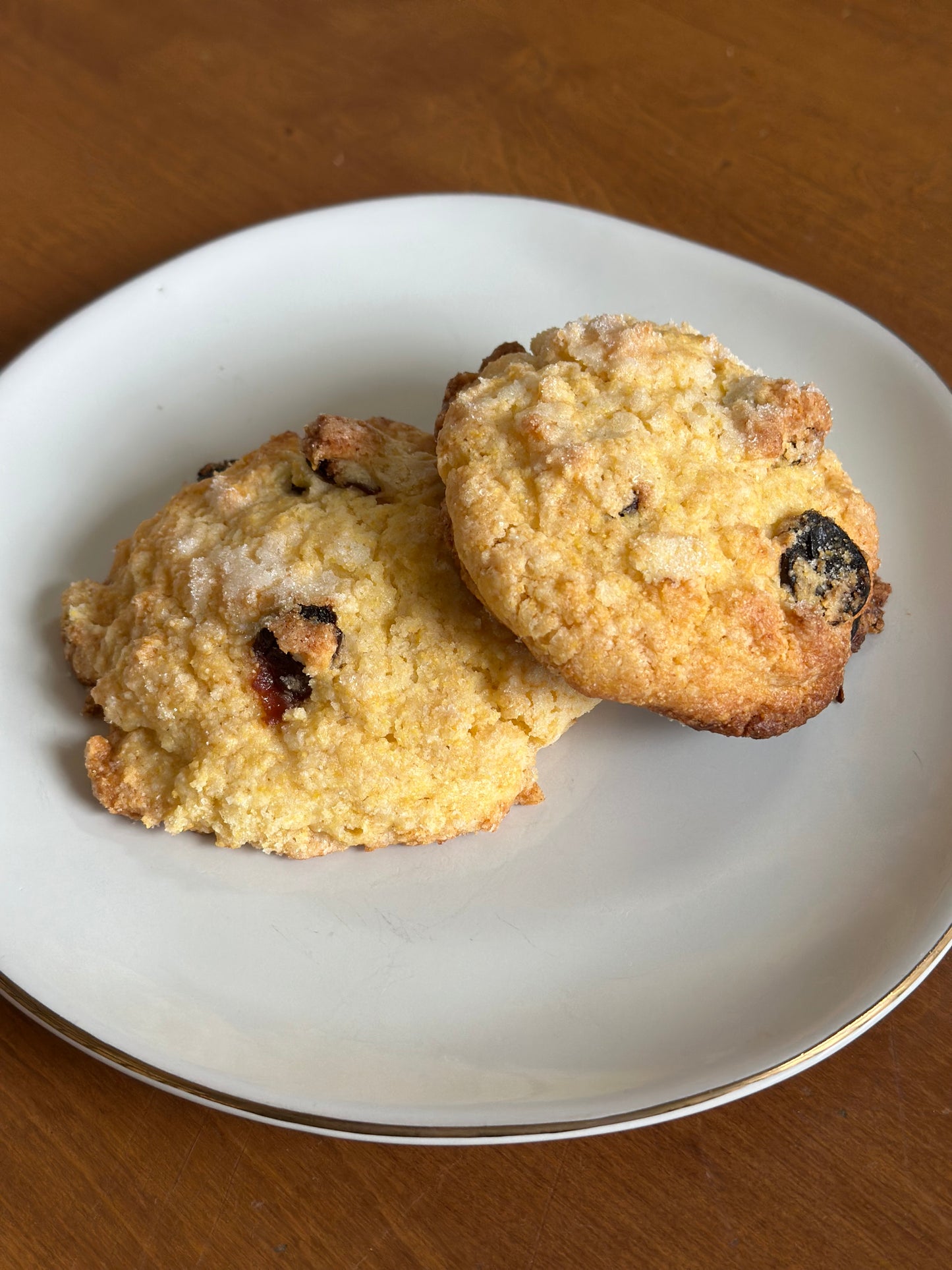Cherry Cornmeal Scone